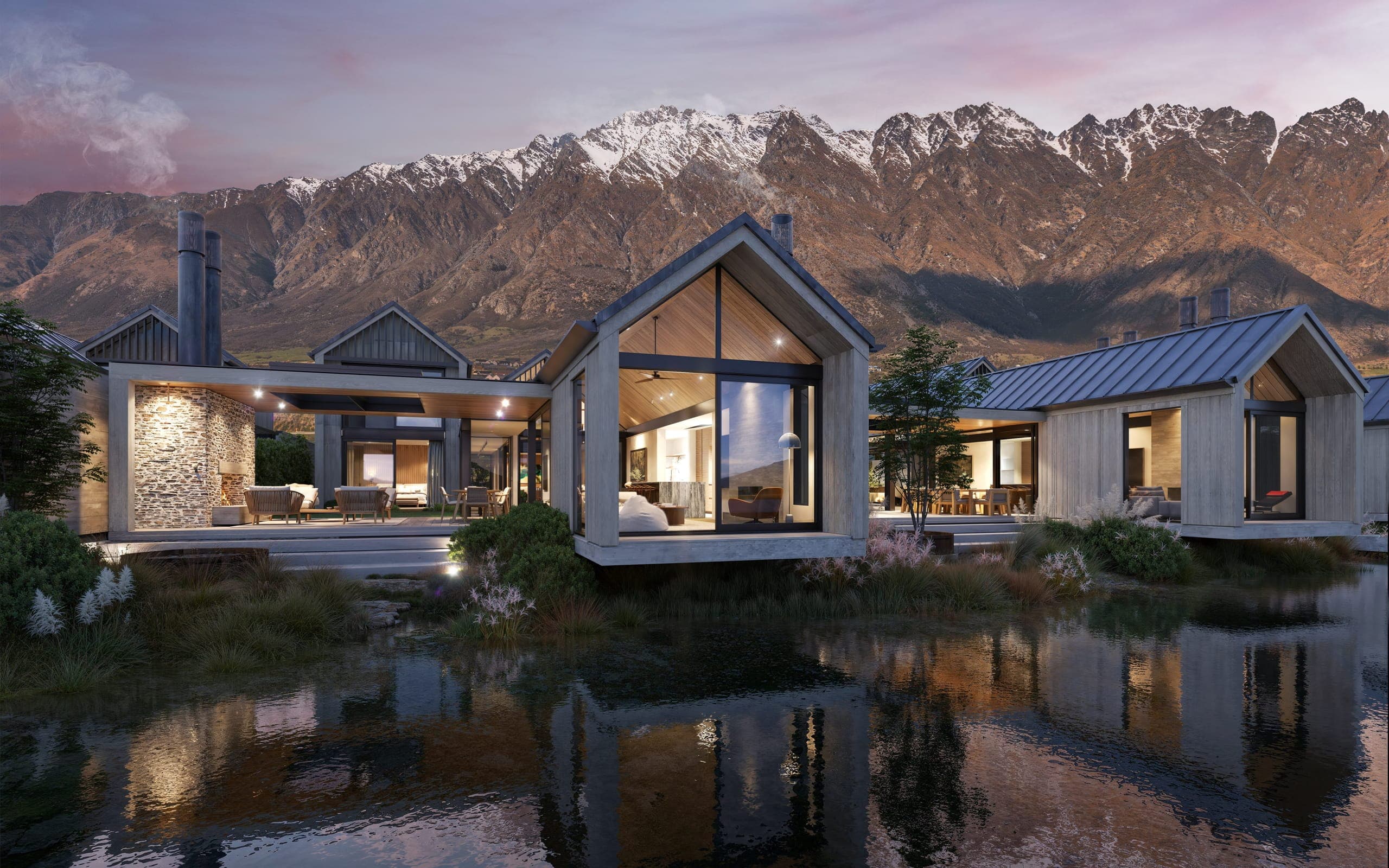 Eight landmark waterside villas